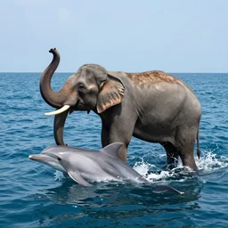 half elephant, half dolphin