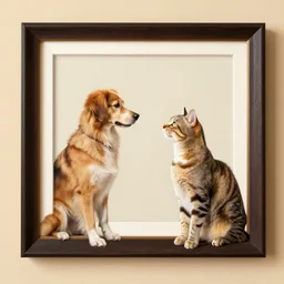 dog and cat war, art station, 4 k