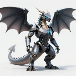 cyborg dragon portrait, artstation