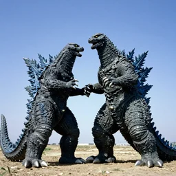 Heisei era Godzilla fighting Biollante