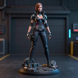 Spy woman, 1/6 Garage Resin Kit, cyberpunk
