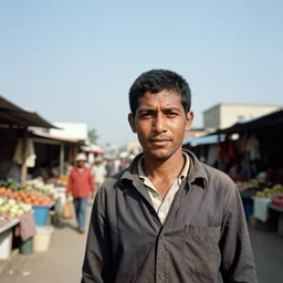 a long - shot, color travel photograph portrait of a market districts, day lighting, 1 9 9 0 photo from photograph magazine.