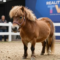 the worlds smallest pony ever conceived starring on a reality TV show to find the cutest contestant