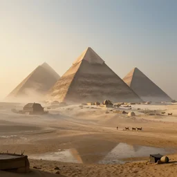 nuclear winter, cairo egypt, near future, fantasy, sci - fi, hyper realistic, serene, morning.
