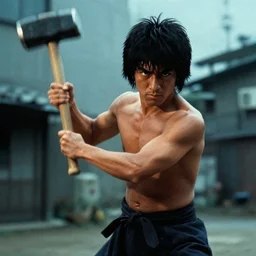 film still from 鉄 男 tetsuo 2 body hammer 1 9 8 9 tsukamoto