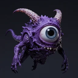it was a one - eyed, one - horned, flyin'purple people eater, in the style of h. r. giger, horror, dark, grain, realistic lighting