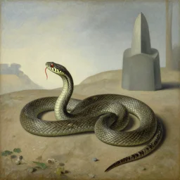 snakes of formosa, painting by henri rousseau and rene magritte