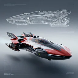 concept art for wipeout pulse, anti gravity racing ship design by proteus, sideview blueprint, trending on artstation
