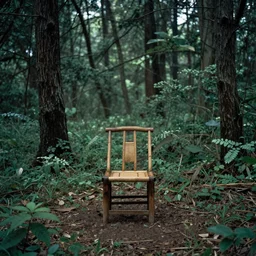 chair in the forest, wenjun lin