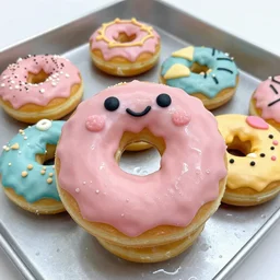 kawaii donuts made from 90% water