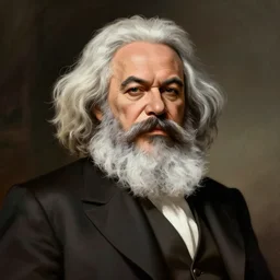 Karl Marx as a fantasy D&D character, portrait art by Donato Giancola and James Gurney, digital art, trending on artstation