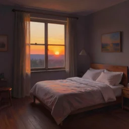 sunset bedroom by frazetta
