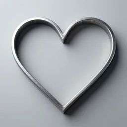 a heart made of metal