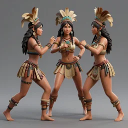 amazonian femboys fighting, 3 d models, ultra detailed, 8 k, octane render, anatomically accurate