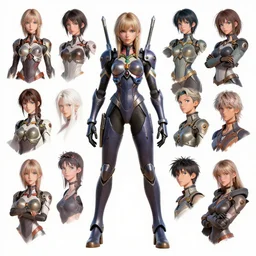 character design game art digital 3 d girl viking evangelion cyborg armor by gaston bussiere, anna nikonova aka newmilky, greg rutkowski, yoji shinkawa, yoshitaka amano, tsutomu nihei, muira, moebius, donato giancola, riccardo federici, trending on artstation, featured on pixiv