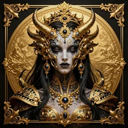 portrait of a monstrosity, in style of Doom, in style of Midjourney, insanely detailed and intricate, golden ratio, elegant, ornate, luxury, elite, ominous, haunting, matte painting, cinematic, cgsociety, James jean, Noah Bradley, Darius Zawadzki, vivid and vibrant