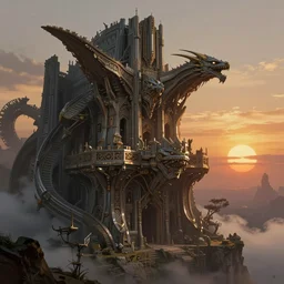 Helms Deep at sunset by Alan Lee, intricate, highly detailed, digital painting, artstation, concept art, smooth, sharp focus, illustration, vfx