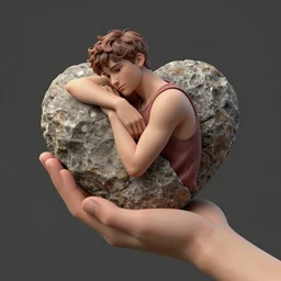 Kevin heart really small whilst the rock holds him, realistic, 8k resolution, hyperdetailed, highly detailed, real life, studio lighting, high quality, photo