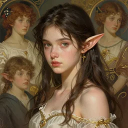 beautiful young elf, highly detailed, digital painting, artstation, sharp focus, illustration, art by tan zi and ayanamikodon and alphonse mucha and wlop