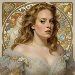 adele, intricate, elegant, ethereal highly detailed, digital painting, artstation, concept art, smooth, sharp focus, illustration, art by artgerm and greg rutkowski and alphonse mucha and william - adolphe bouguereau