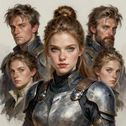 jessica henwick, fire emblem, art by j. c. leyendecker and greg rutkowski and artgerm and ilya kuvshinov, portrait, d & d, fantasy, highly detailed, digital painting, headshot, trending on artstation, concept art, sharp focus, illustration