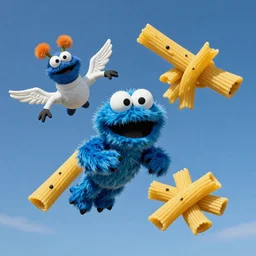 they flying spaghetti monster, realistic photo