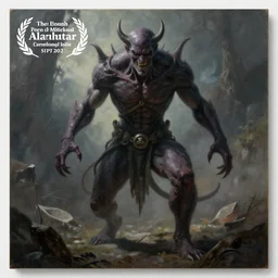 evil painting