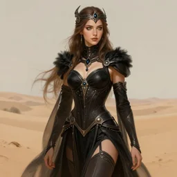 freya allen wearing a black desert online sorceress outfit, intricate, elegant, highly detailed, digital painting, artstation, concept art, smooth, sharp focus, illustration, art by artgerm and greg rutkowski and alphonse mucha