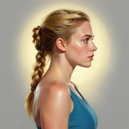 side profile centered painted portrait, Imogen Poots as a Paladin, D&D, matte painting concept art, beautifully backlit, official fanart, colourful, sweat drops, fibonacci, fractals, insane, prismatic, intricate, highly detailed, digital painting, artstation, concept art, smooth, sharp focus, illustration, Unreal Engine 5, 8K, by artgerm and greg rutkowski and alphonse mucha and ilya kuvshinov and Cushart Krentz and Gilleard James, 4k, HDR, Trending on artstation, Behance, award winning