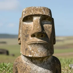 hyper - detailed ultra - sharp photorealistic portrait of moai - statue - high - school - popular - jock - kid - moai - statue hard edges, smooth, artstation trending 8 k