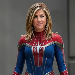 jennifer aniston as a spider - woman. highly detailed, 8 k, realistic.