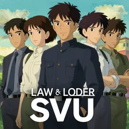 title poster for law and order : svu as a modern original anime series on netflix, sharp focus, smooth, key anime visual, trending on artstation, very detailed, studio ghibli, watercolor anime background