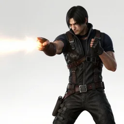 ps 4 game screenshot of albert wesker in resident evil 5 shooting lighting out of his fingers