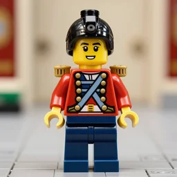 portrait of a lego figure of napoleon bonaparte, high definition 4 k image