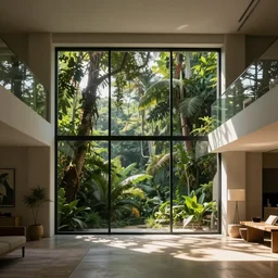 ny loft designed by nate berkus with a view of the jungle