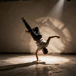 a tank breakdancing
