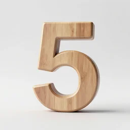 the number five as a figurine