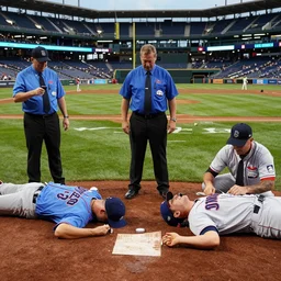 major league baseball replay officials completely drunk