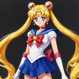 beautiful drawing of Sailor moon (league of legends), highly detailed, trending on Artstation and Safebooru in category Voluptious