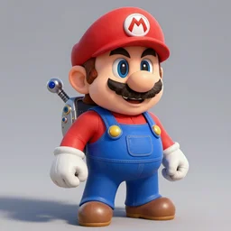 an epic fantasy comic book style portrait painting of a sci - fi super mario with cybernetic enhancements, studio ghibli, unreal 5, daz, hyperrealistic, octane render, cosplay, rpg portrait, dynamic lighting, intricate detail, harvest fall vibrancy, cinematic, mechanical, steampunk