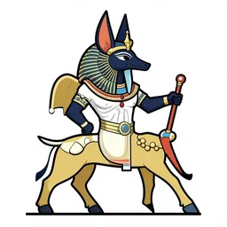 popart of anubis