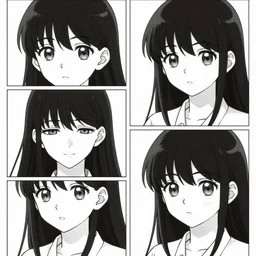 four-frame manga of a cute girl by Kiyohiko Azuma