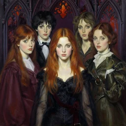 realistic detailed painting of young jennifer beals by david mack, yoshitaka amano and rebecca guay and arthur rackham, Neo-Gothic, gothic, rich deep colors