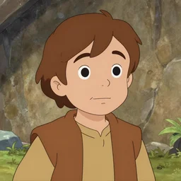 frodo, rankin - bass cartoon portrait,