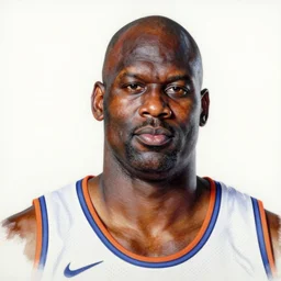 ultra realistic portrait painting of shaquille o'neal as super saiyan goku, art by akira toriyama, 4 k, dragon ball artstyle, cel shaded, highly detailed, epic lighting
