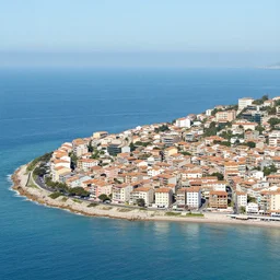 an entire neighborhood built on the ocean