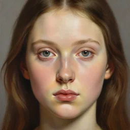 close-up portrait of Vriska Serket,, painting in the museum, highly detailed, sharp focus, digital painting, artwork by Kinkade, by Victor Adame Minguez by Yuumei by Tom Lovell by Sandro Botticelli