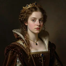 beautiful young medieval queen by john bauer