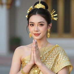 Prayuth as a ladyboy in Thailand, high quality, photo