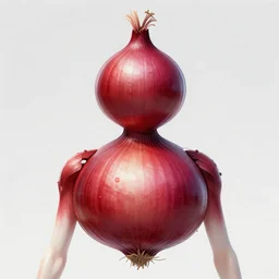 onion humanoid, symmetrical, highly detailed, digital art, sharp focus, trending on art station, anime art style